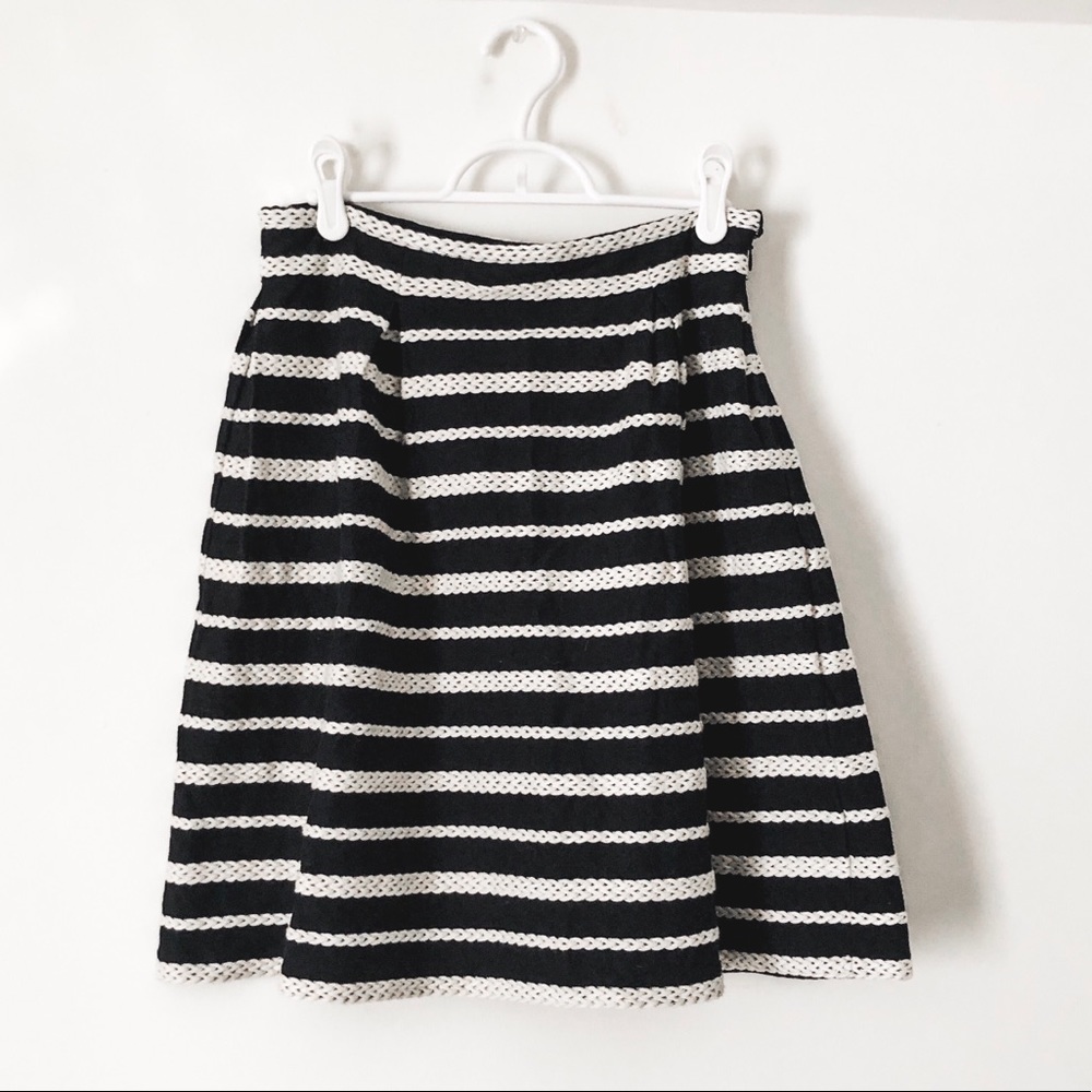 Navy Blue and White Skirt